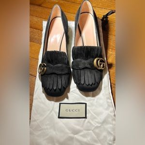Gucci Suede Black Marmot